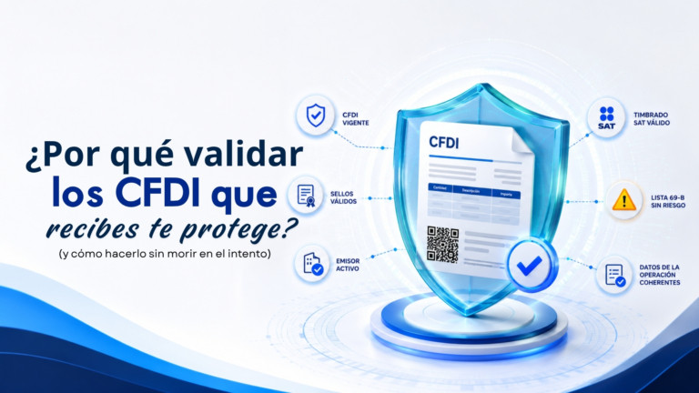 ¿Por qué validar los CFDI que recibes te protege?
